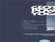Tablet Screenshot of geospoweryoga.com